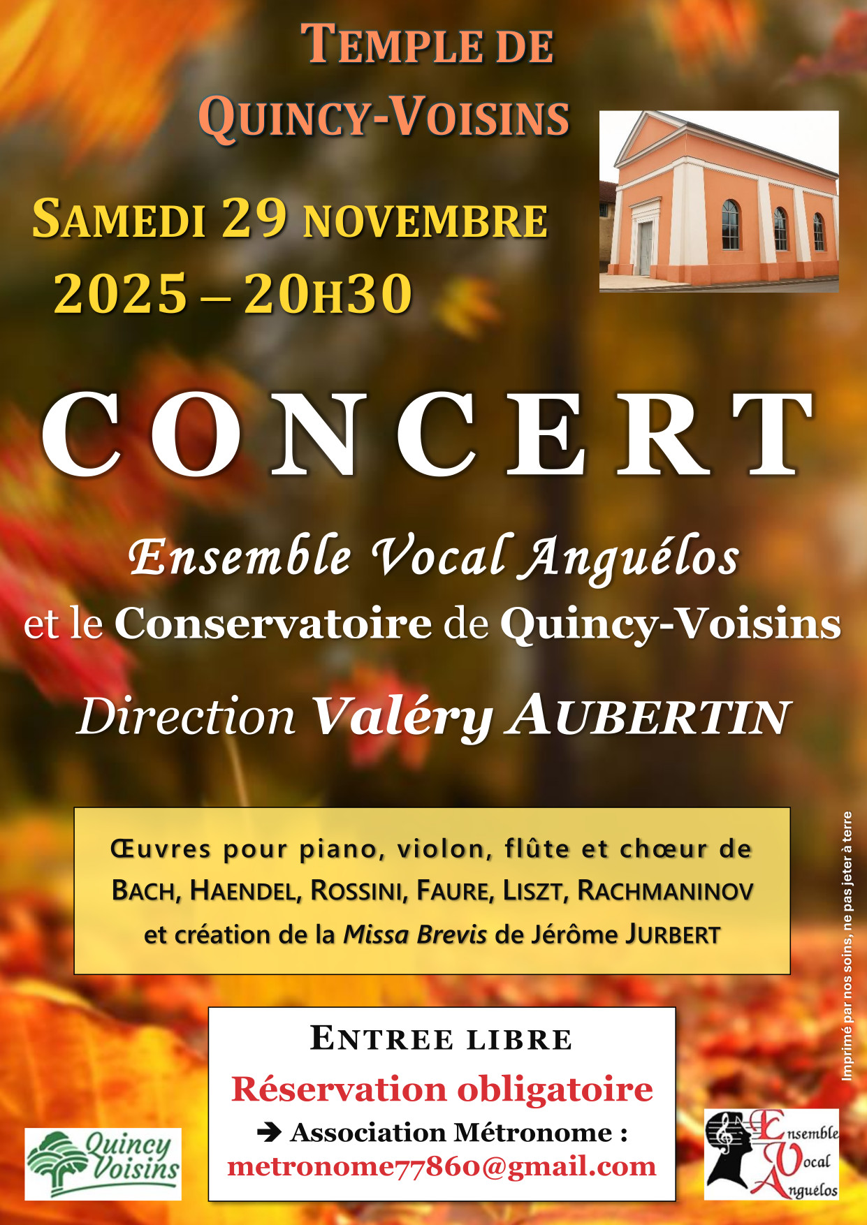 Affiche concert septembre 2025