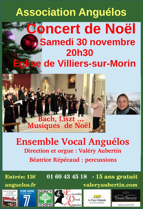 Affiche concert de Noël novembre 2019